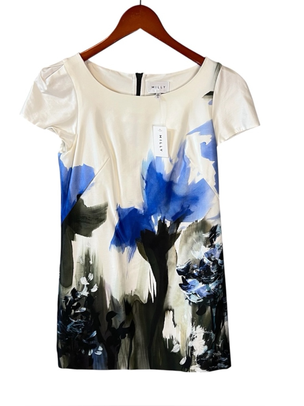 Milly Painted Floral Chloe Dress